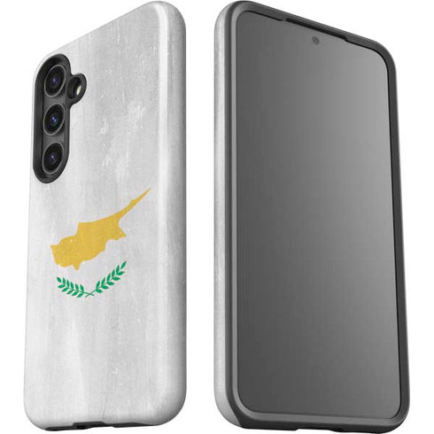 Cyprus Flag Distressed Galaxy S25 Impact Case
